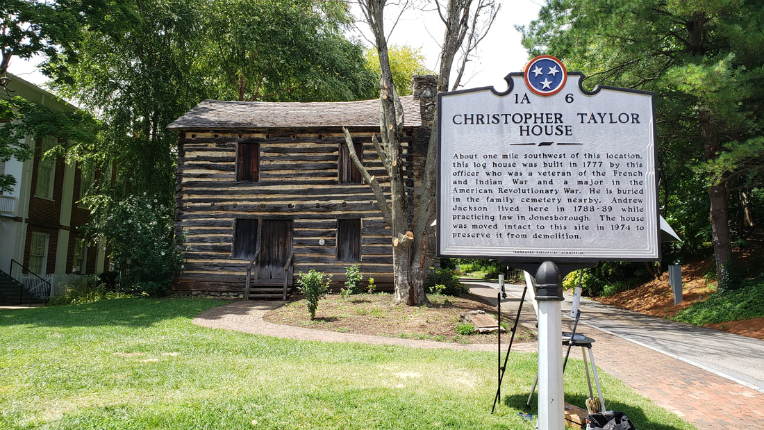 the 18th century Christopher Taylor house in Jonesborough, Tennessee