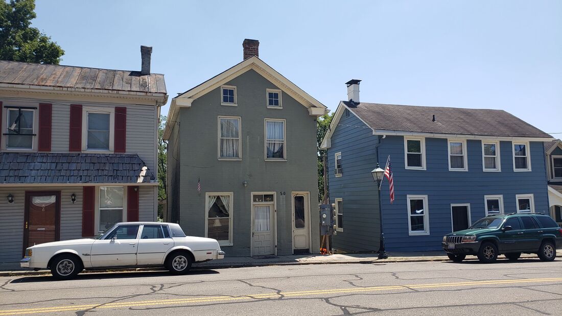 18th century buildings in historic town of Waynesville, Ohio