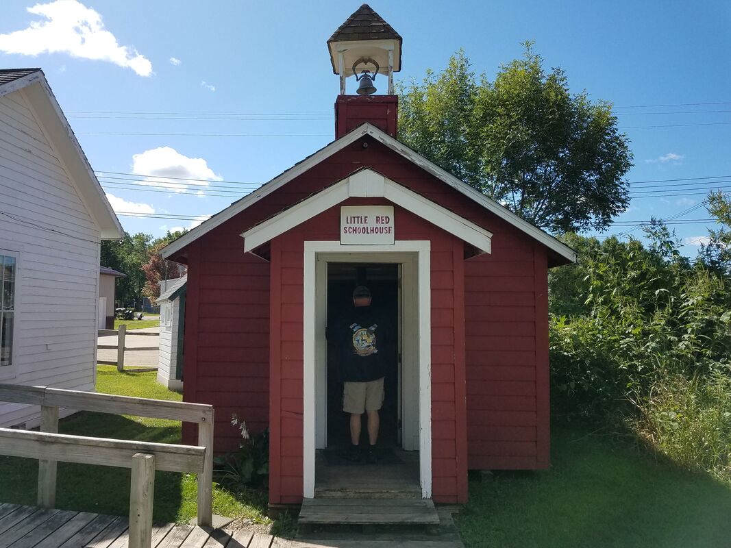 Reproduction Schoolhouse at the Laura Ingalls Wilder Museum in Walnut Grove, Minnesota