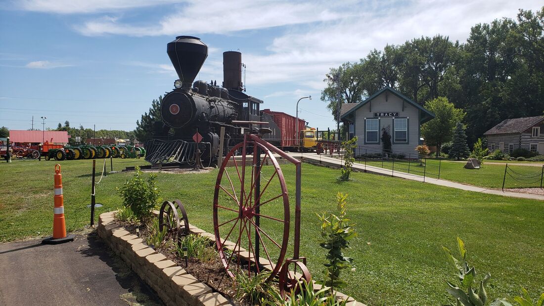 Antique Train at the Wheels Across the Prairie Museum in Tracy, Minnesota