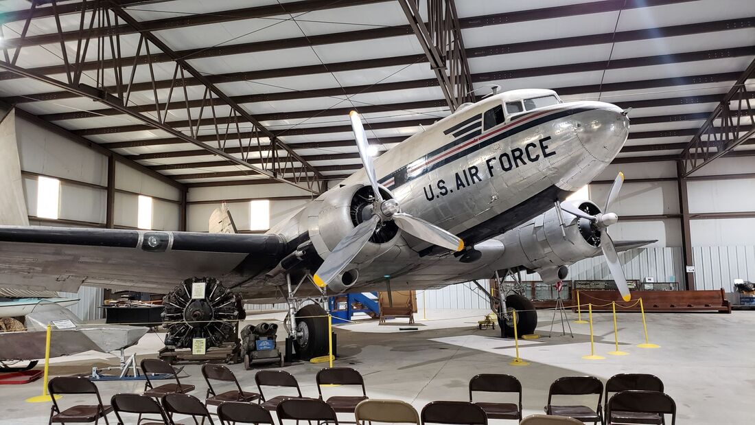 Douglas C-47 in the Eagle Air Museum at Bonanzaville in Fargo, North Dakota