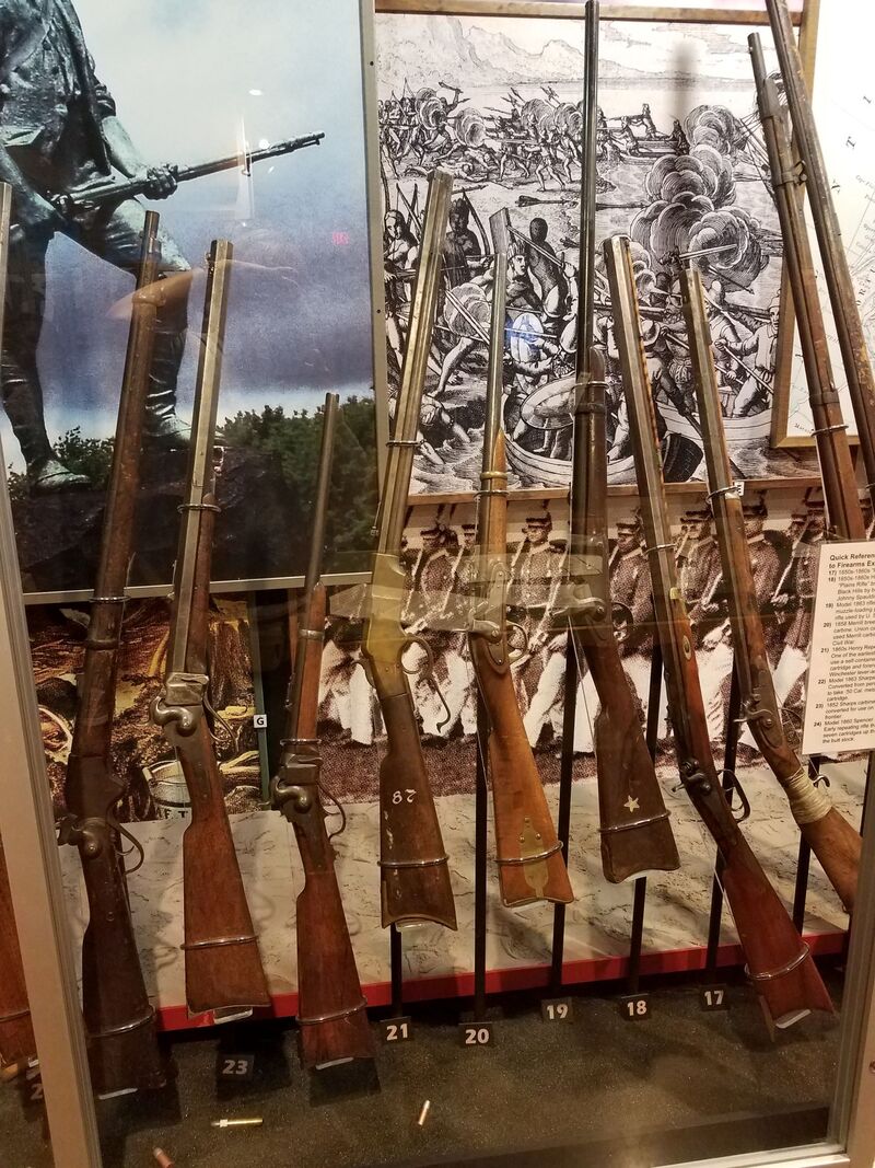 Rifle exhibit at Days of '76 Museum in Deadwood, South Dakota