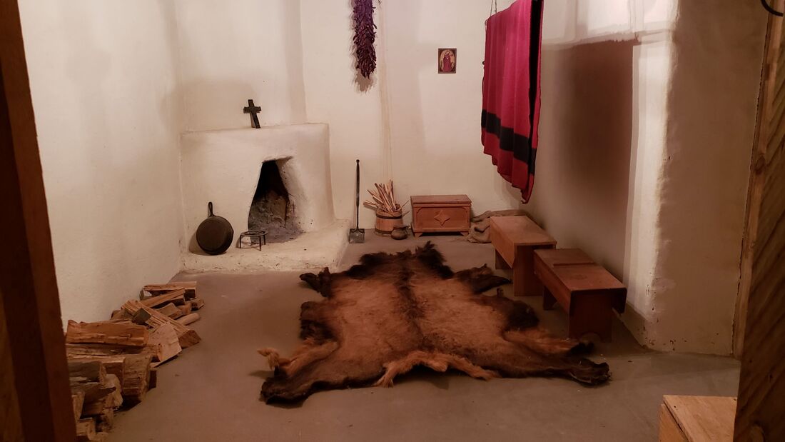 Living Quarters at Bent's Old Fort on the Santa Fe Trail in La Junta, Colorado