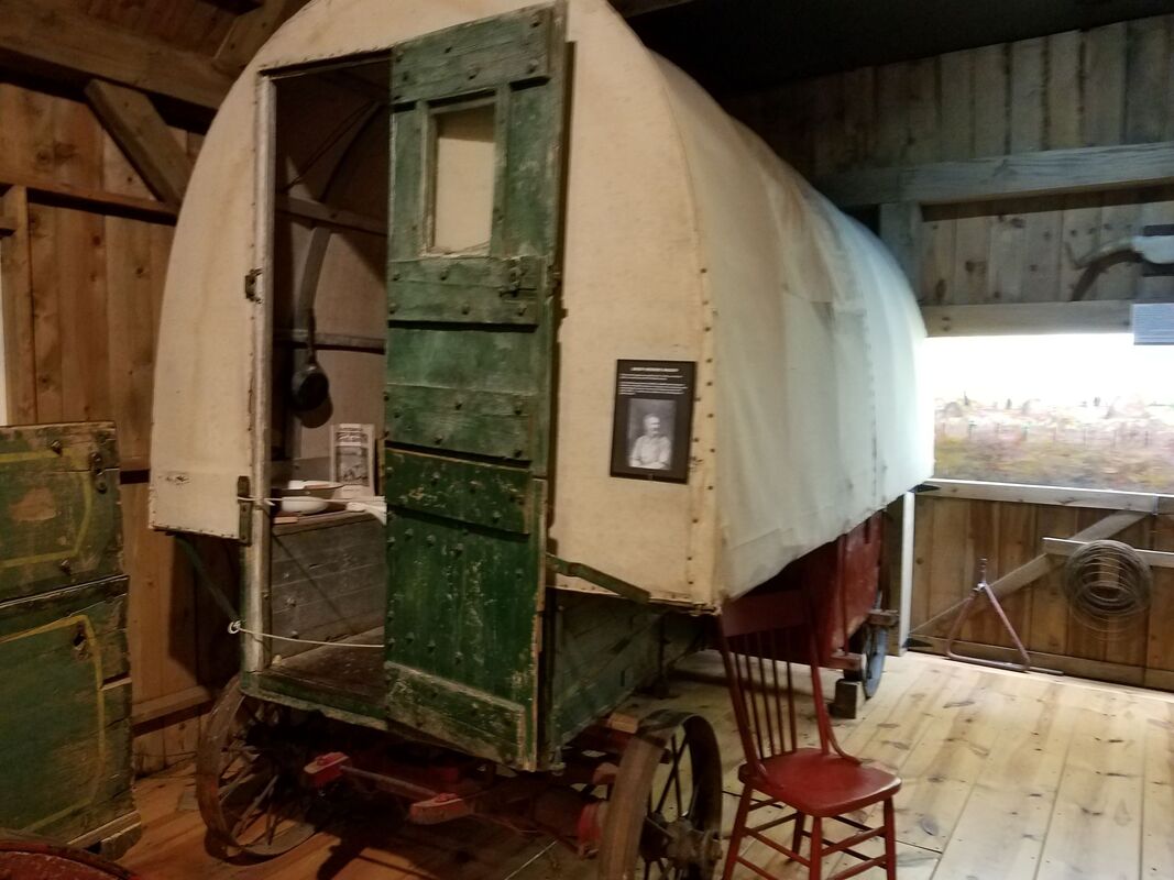 Shepherd's Wagon at Meade Historical Museum in Meade, Kansas