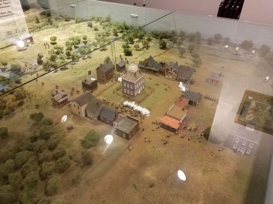 Model of Battle of Carthage at Civil War Museum in Carthage, Missouri