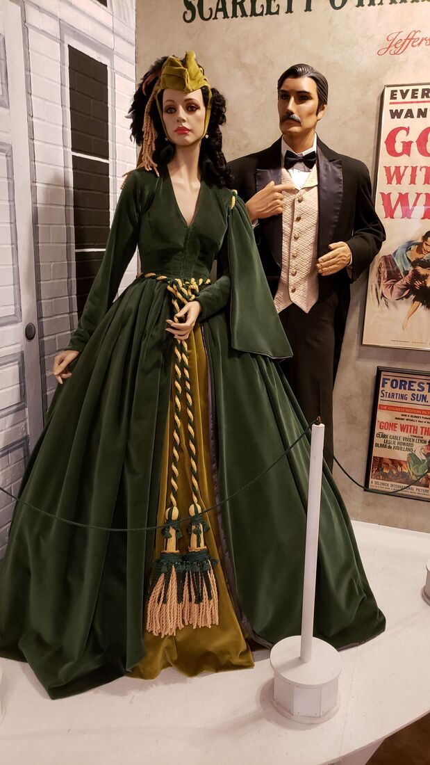 Scarlett's Green Drapery Gown at Gone with the Wind Museum in Jefferson, Texas