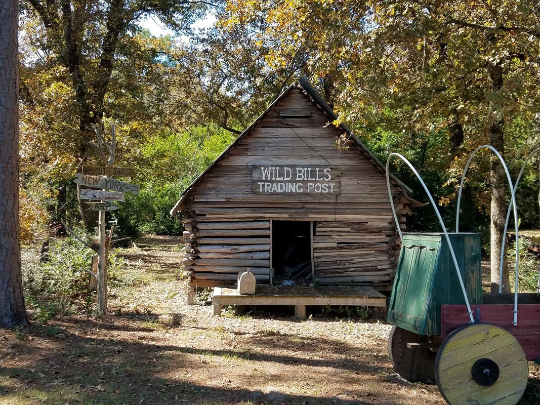 Wild Bill's TRading Post at Salmon Lake Park campground in Grapeland, Texas