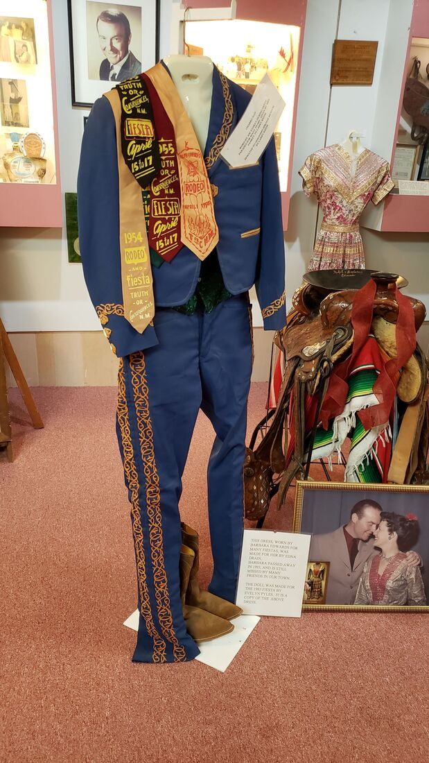 Fiesta clothing at Geronimo Springs Museum in Truth or Consequences, New Mexico