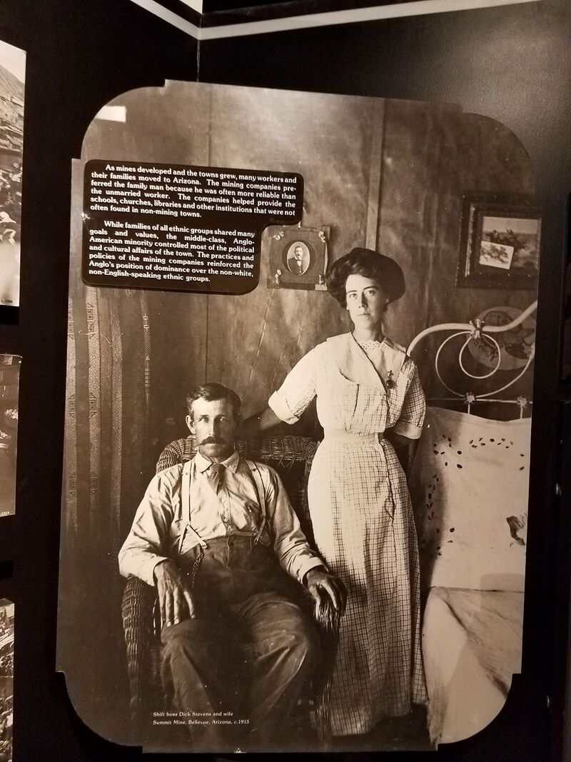 Life in a mining town exhibit at Arizona History Museum in Tucson