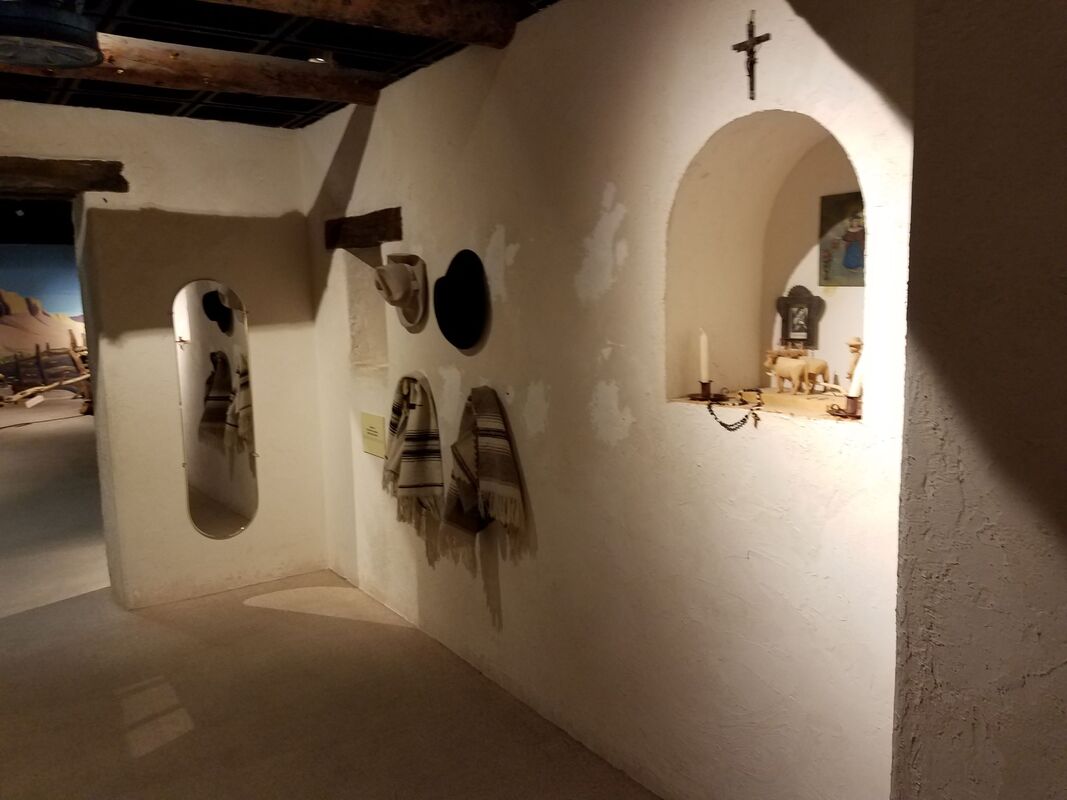 Adobe home exhibit at Arizona History Museum in Tucson