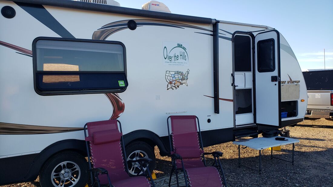 Settled into our campsite in La Posa South in Quartzsite