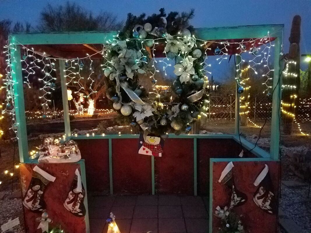 Schroeder family Christmas display in Quartzsite, Arizona